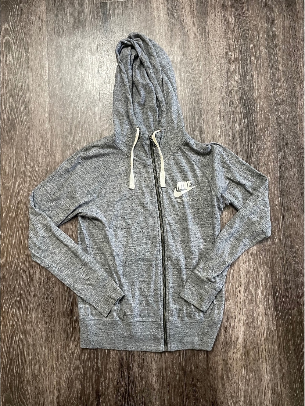 Nike Heather Gray Full Zip Hoodie